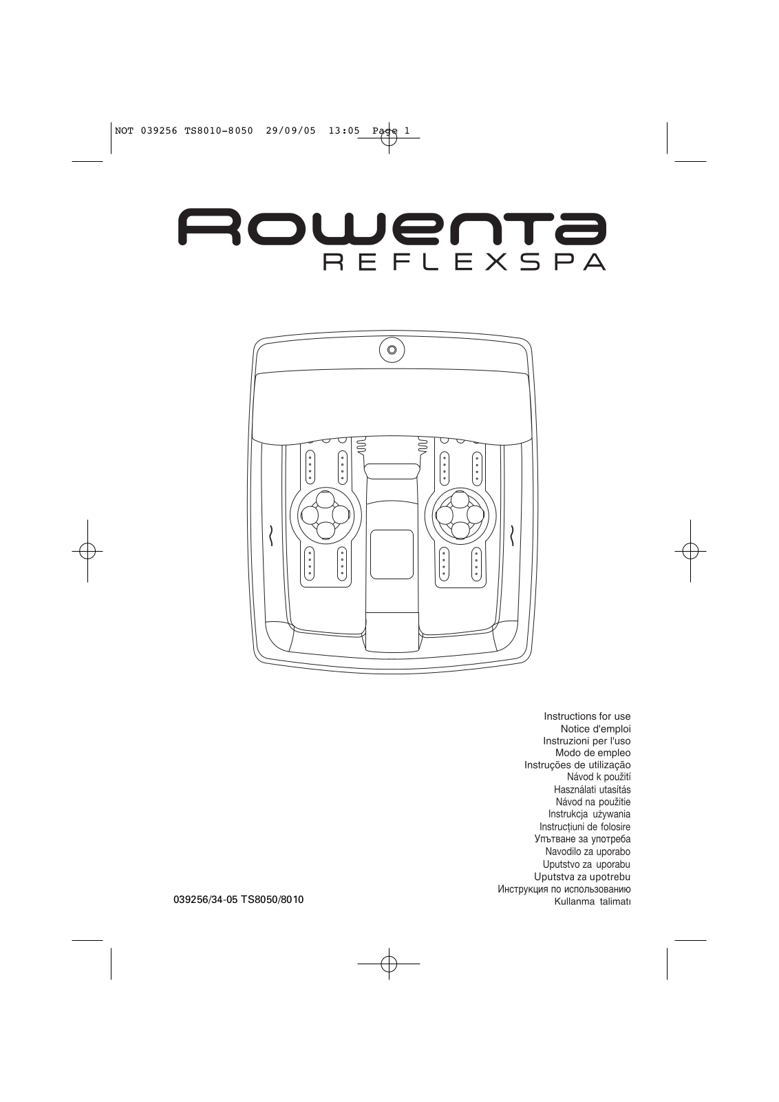 Rowenta 8050 User Manual