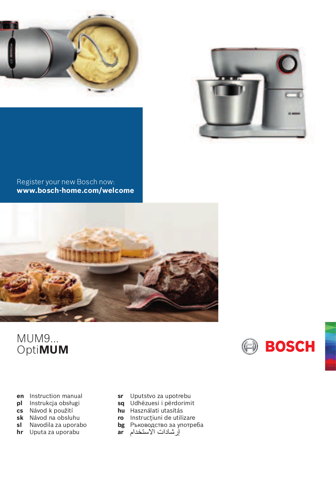 Bosch MUM9B34S27 operation manual