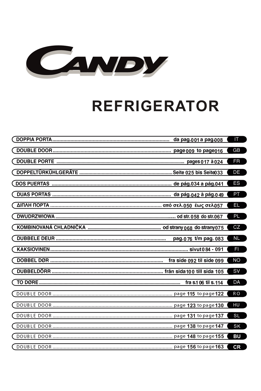 Candy CCDS 6174FSH User Manual