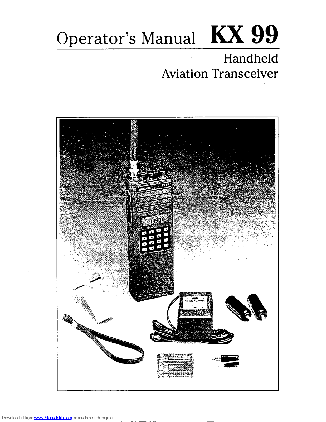 BENDIXKing KX 99 Operator's Manual - ManualMachine.com