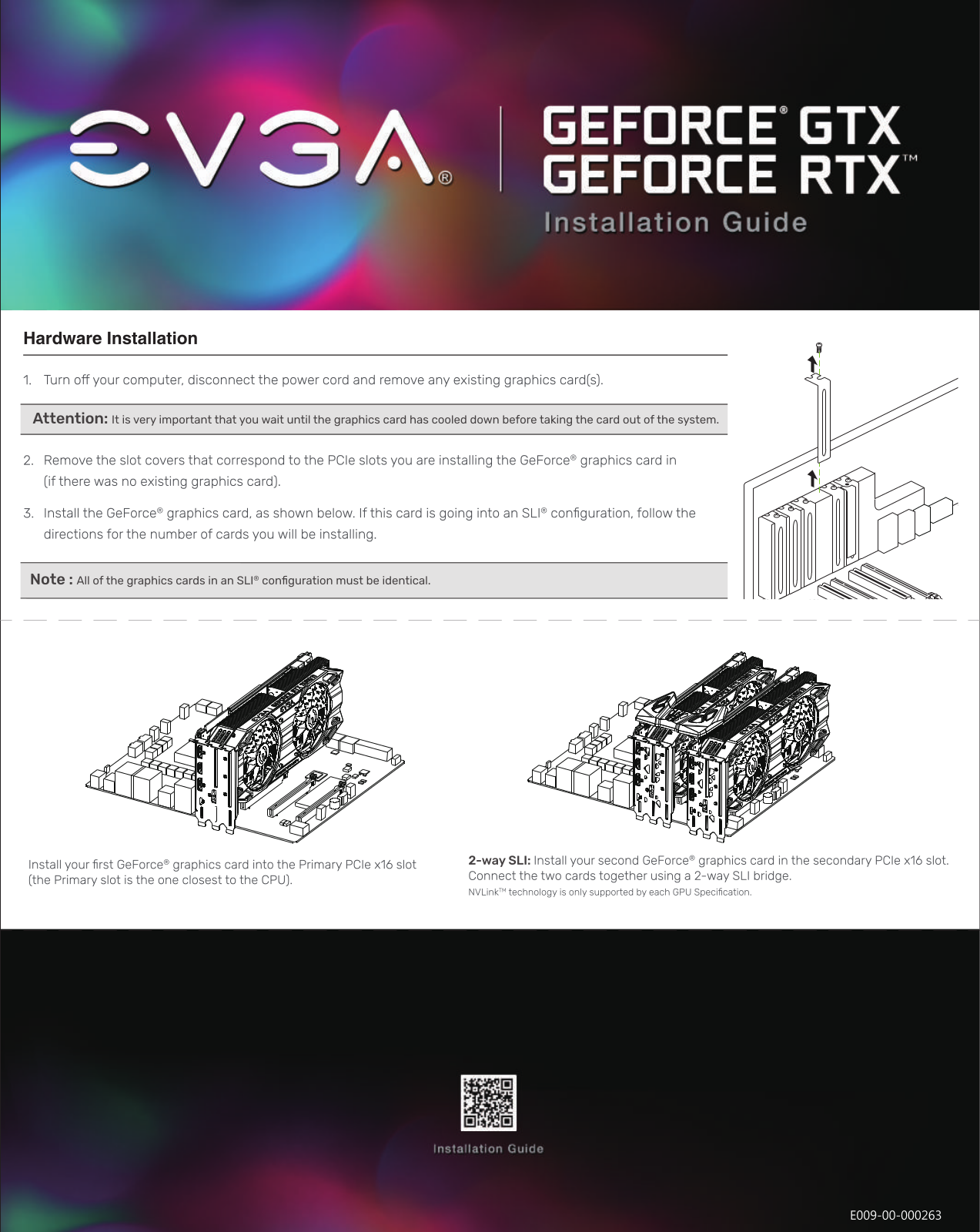 Evga 06G-P4-1263-KR Quick Start Guide