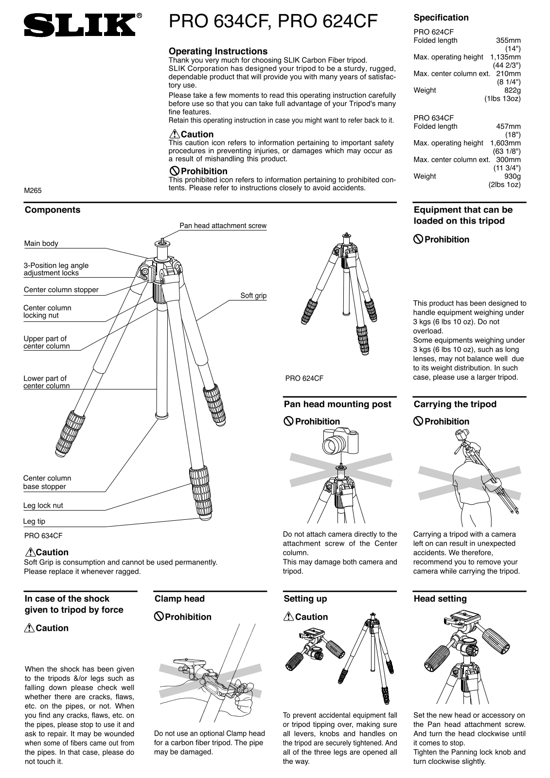 Slik 611-634, 611-624 User manual - ManualMachine.com
