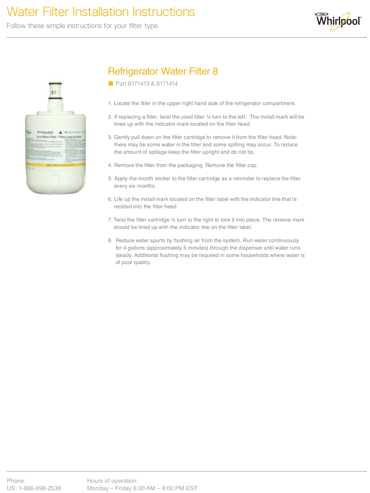 Whirlpool 8171413 installation instructions - ManualMachine.com
