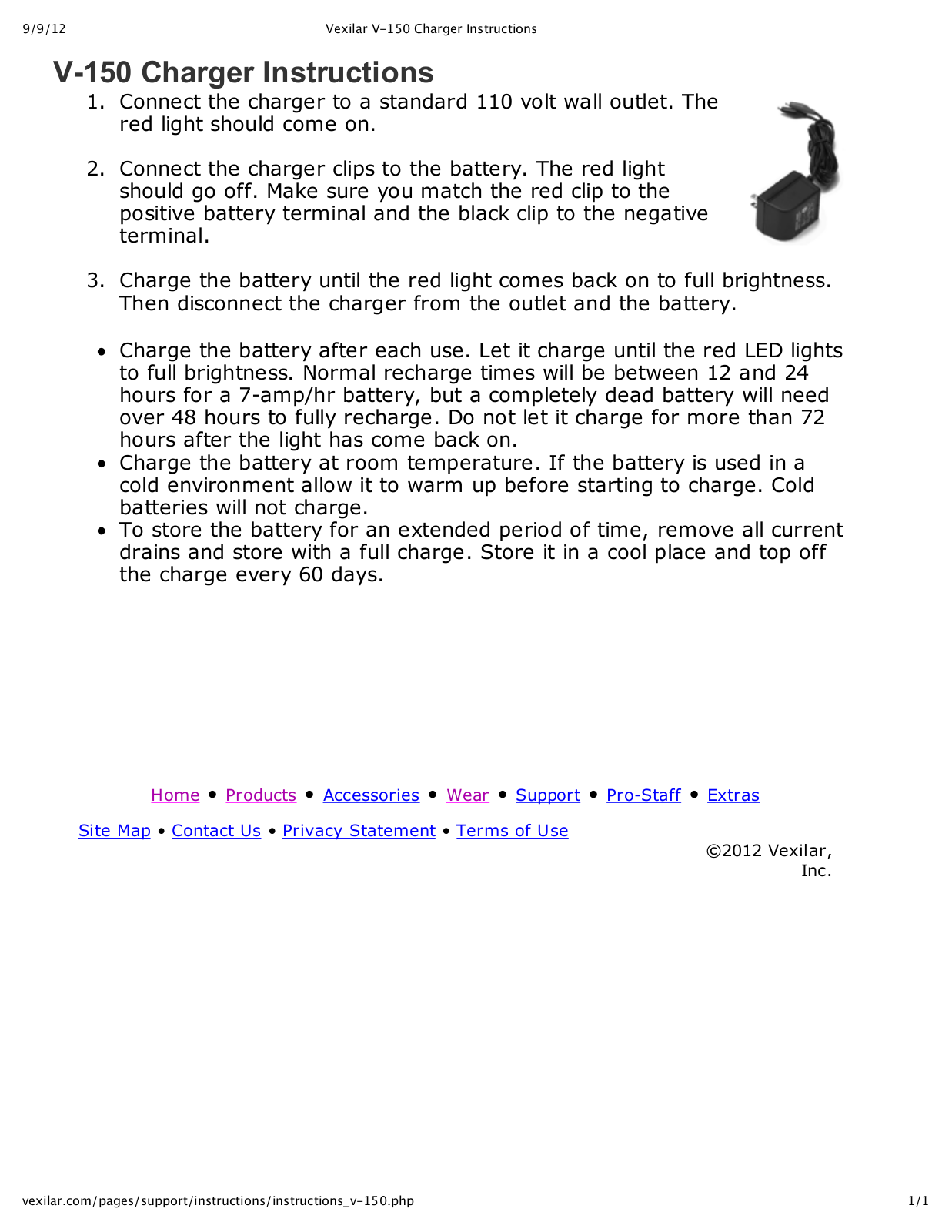 Vexilar V-150 User Manual