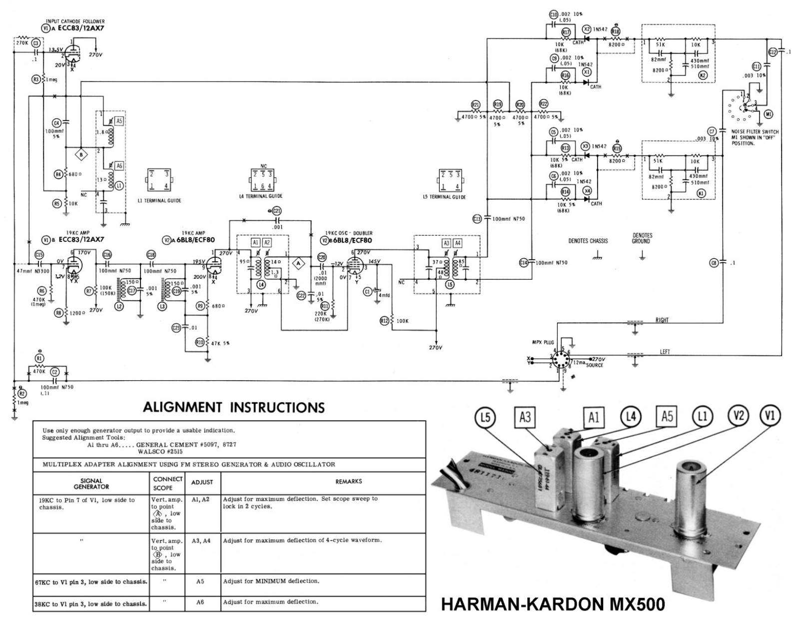 Harman Kardon mx500 schematic