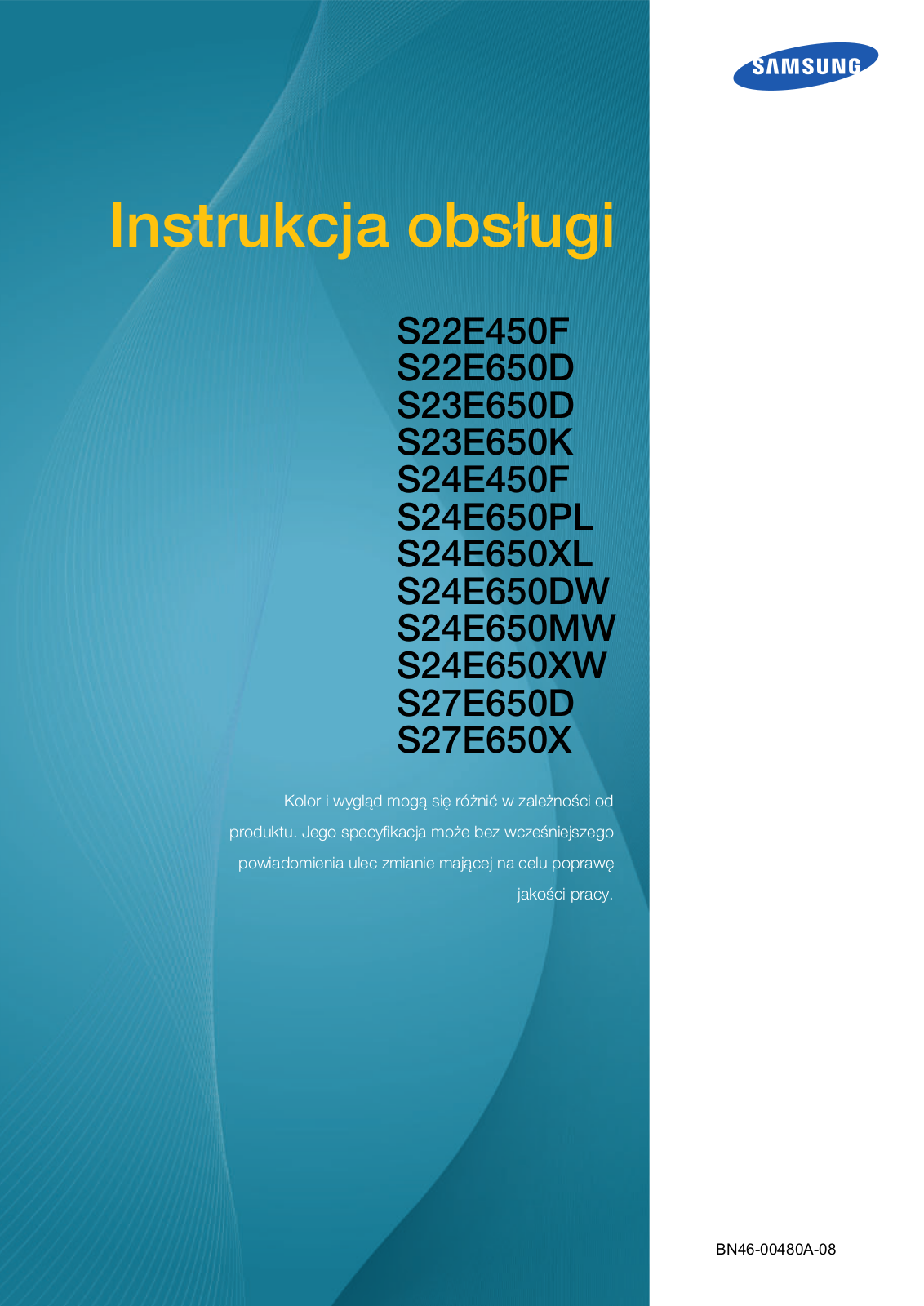 Samsung S24E650XW User Manual