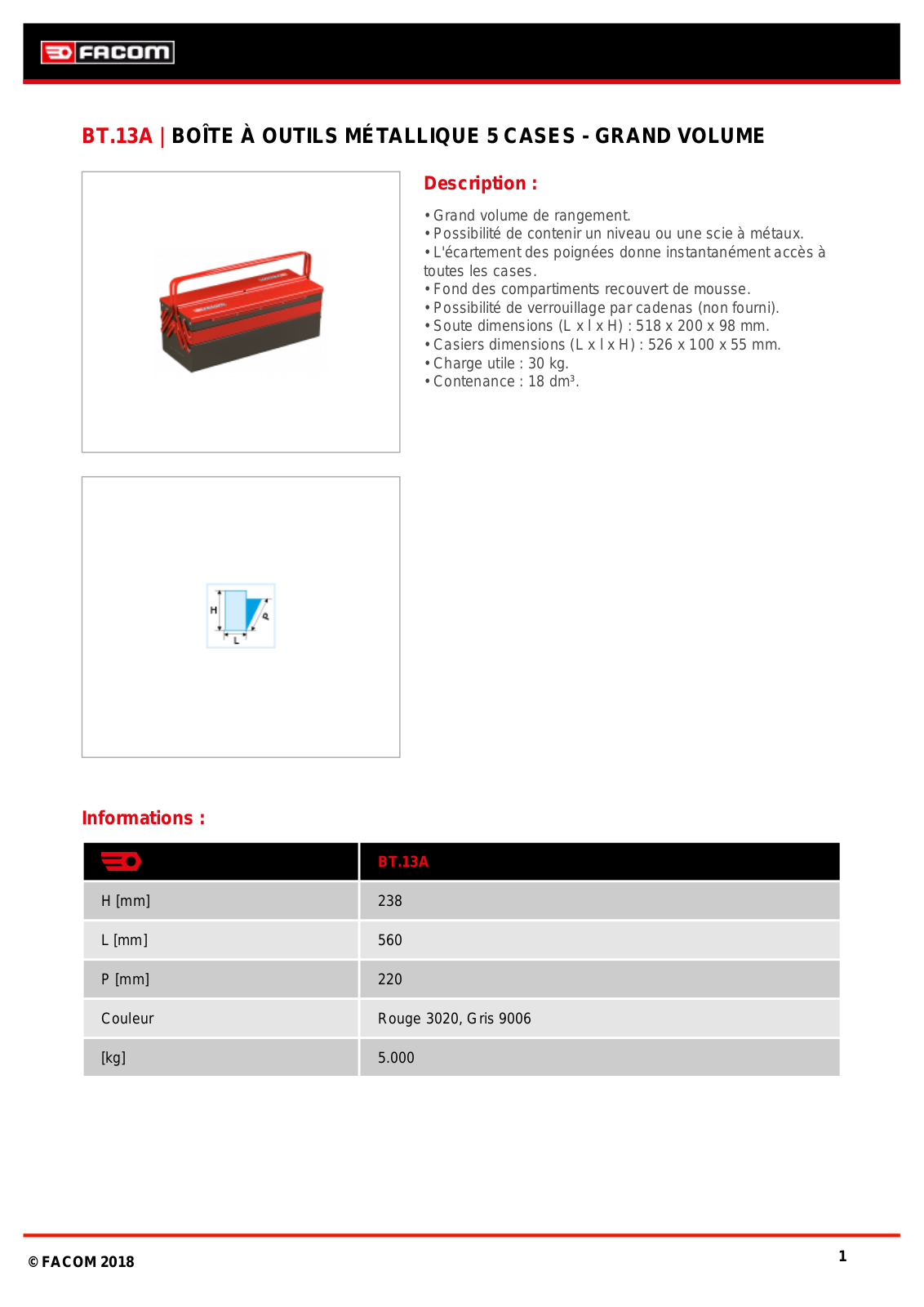 Facom BT.13GPB Specification - ManualMachine.com