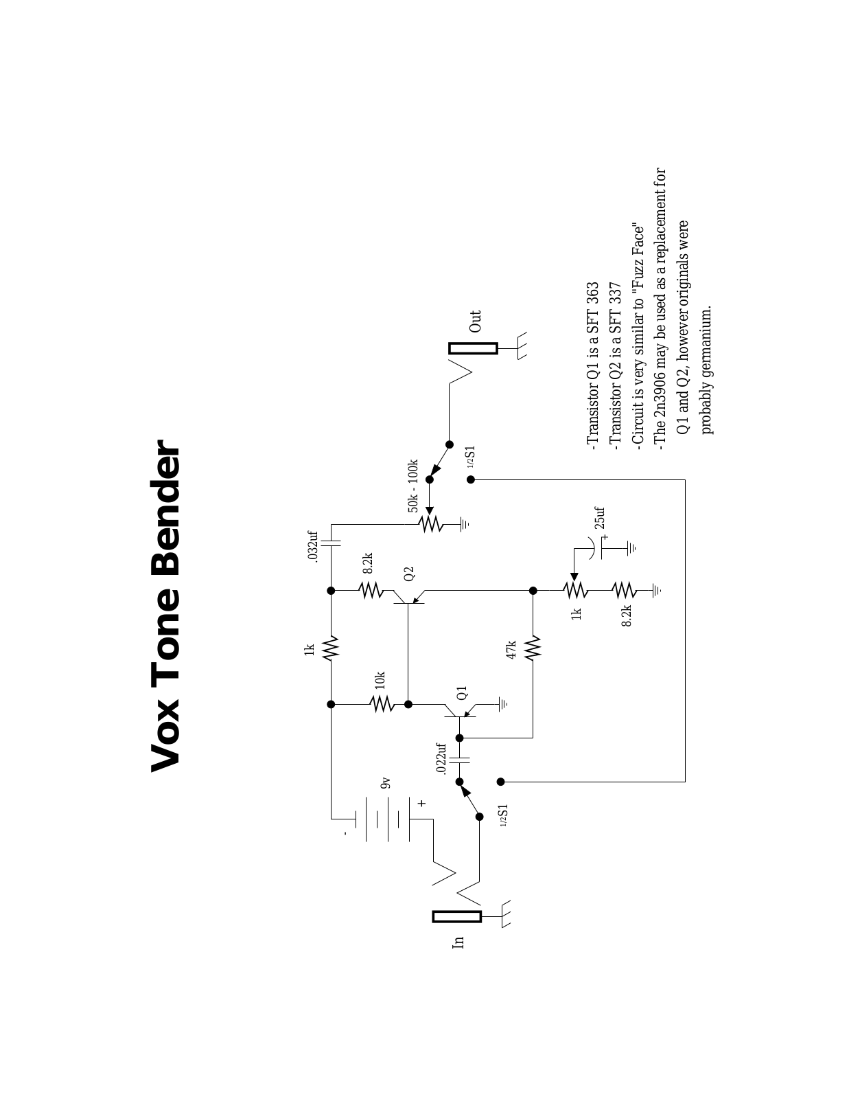 vox SFT 363,SFT 337 Schematics