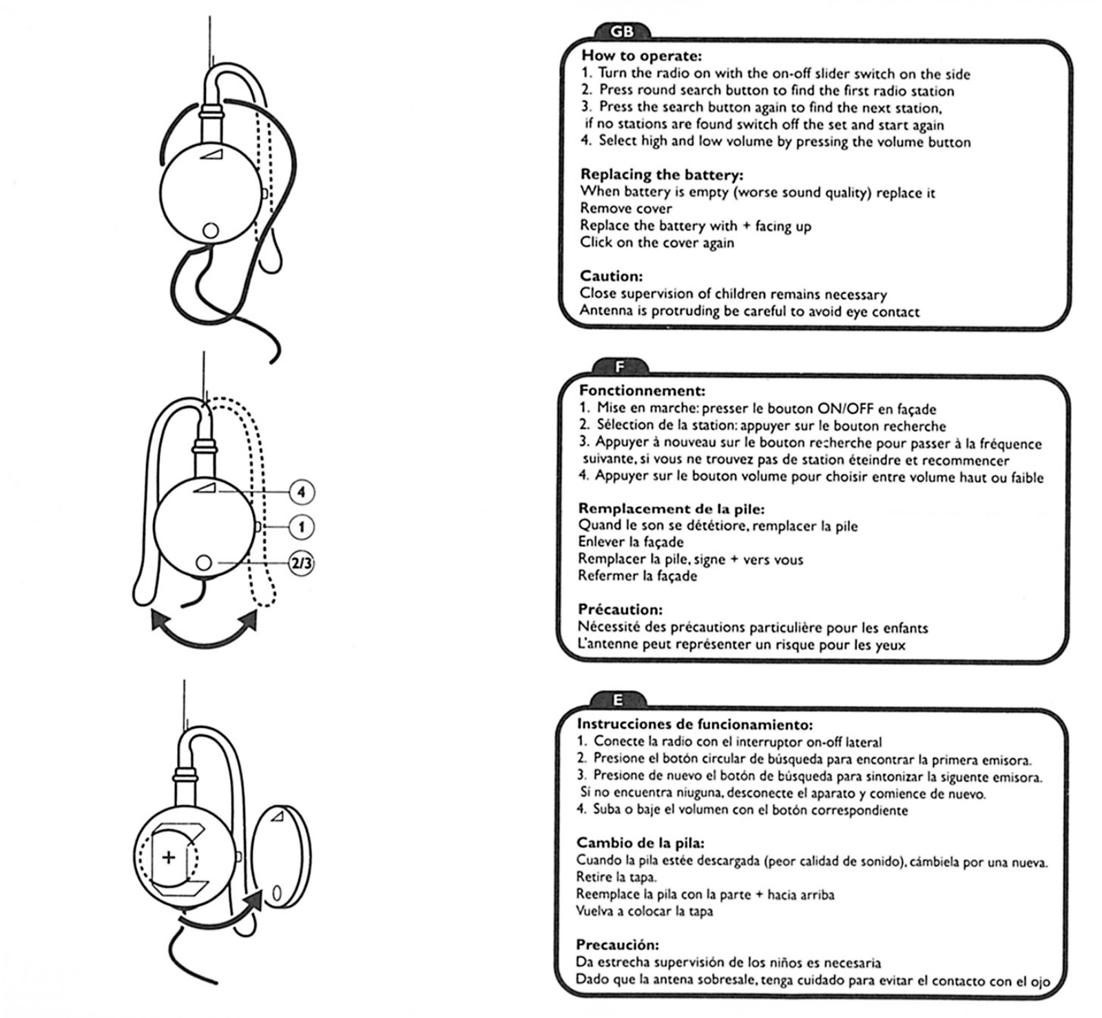 Philips SBCHR100/55, SBCHR100/00 User Manual