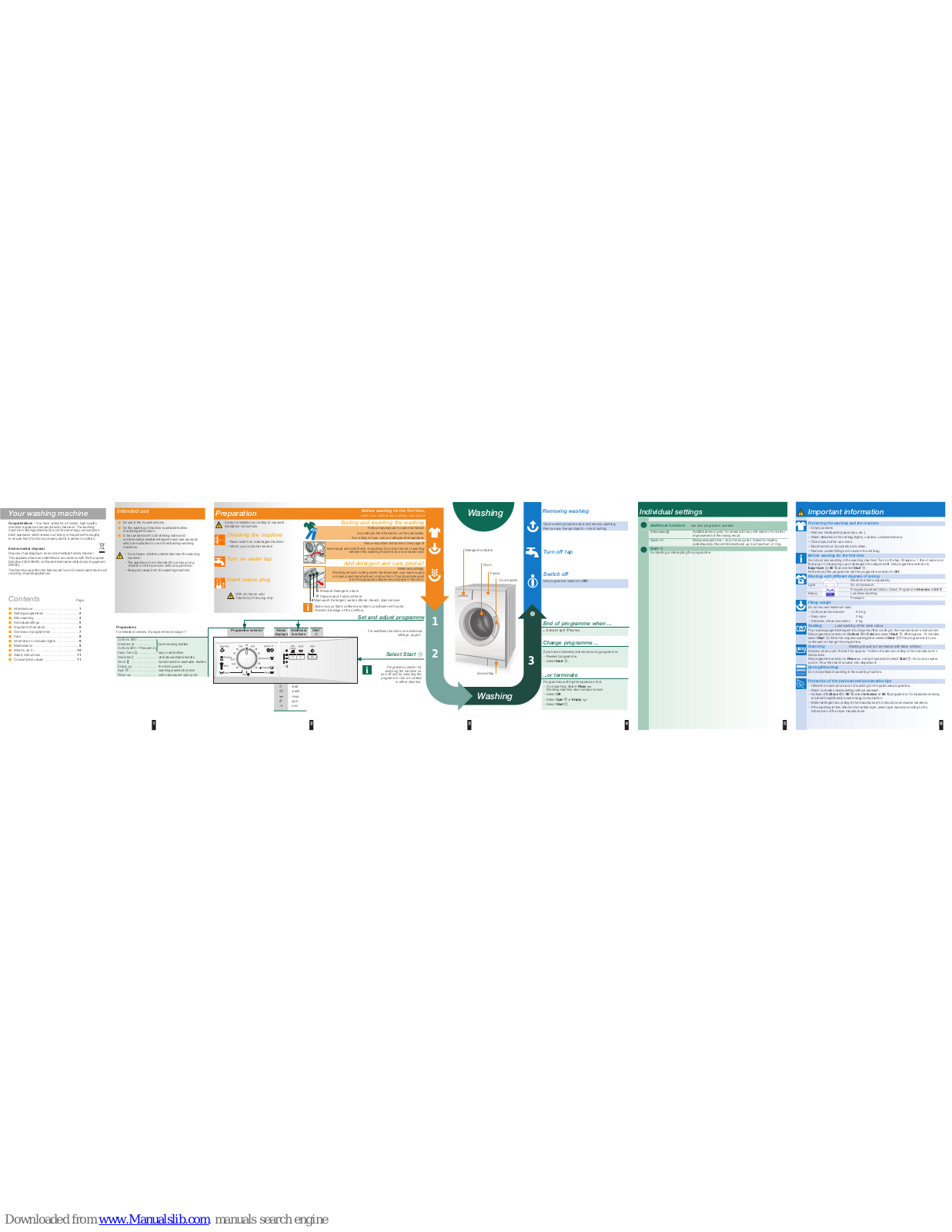 Siemens WM06E050TH, WM08E050TH Operating Instructions Manual