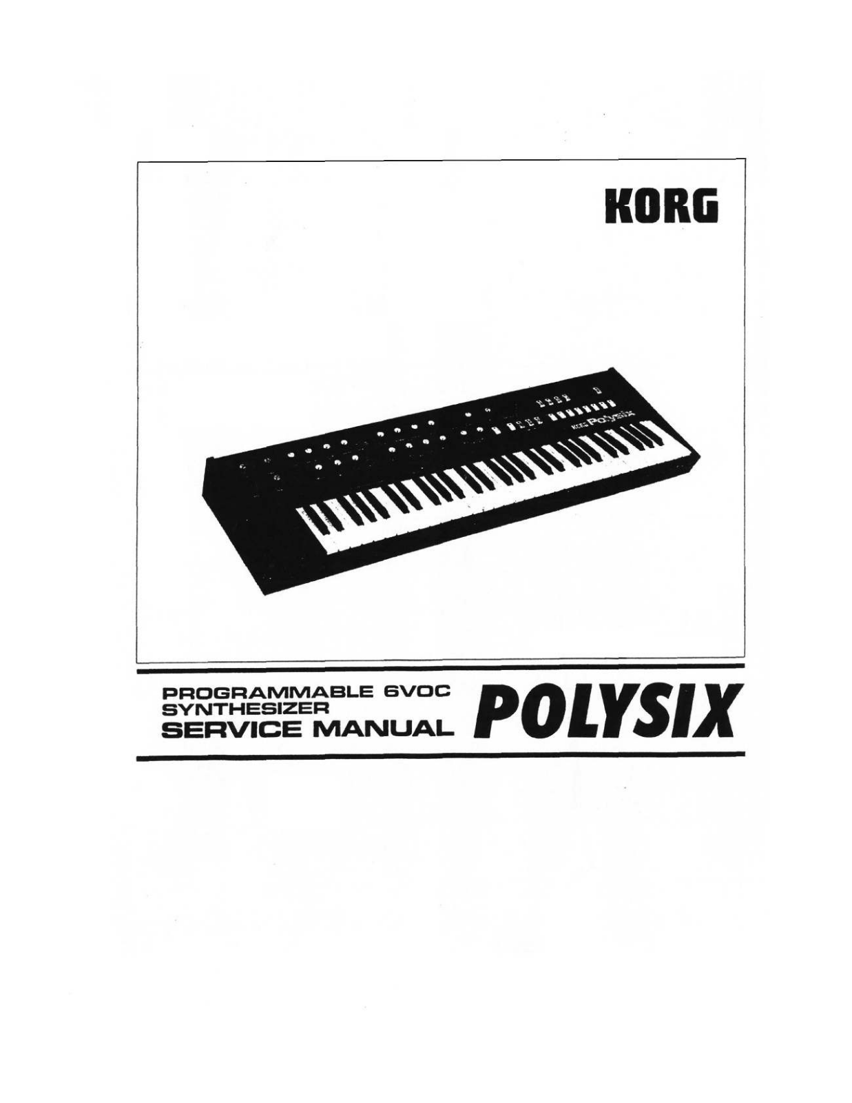 Korg POLYSIX Schematic