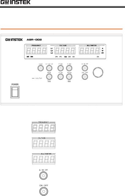 GW Instek ASR-002 USER MANUAL