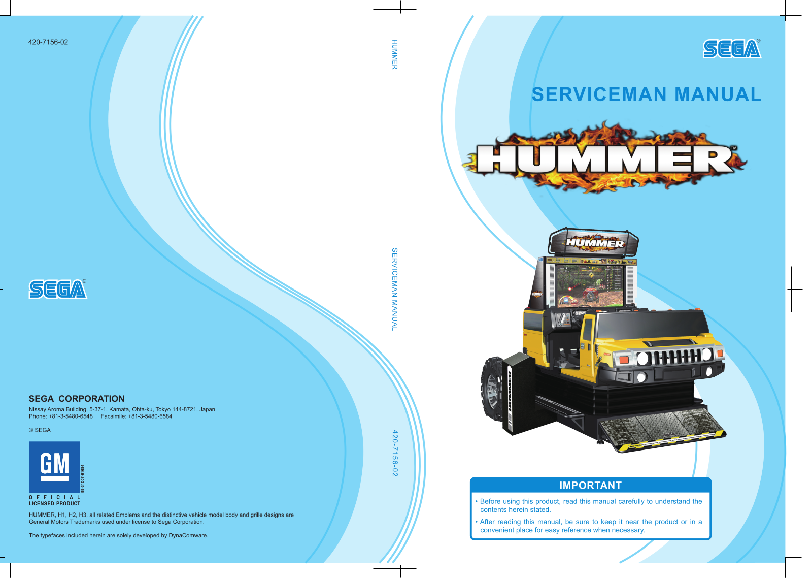 Sega HUMMER Manual