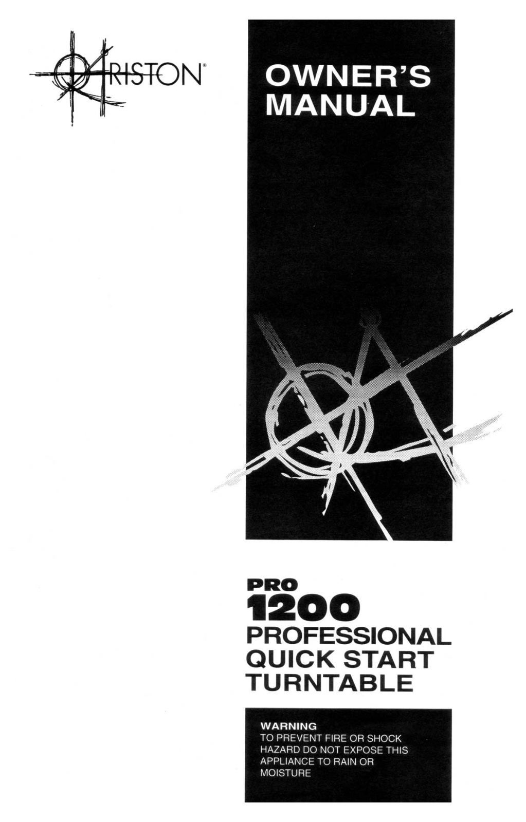 Ariston Pro-1200 Owners manual