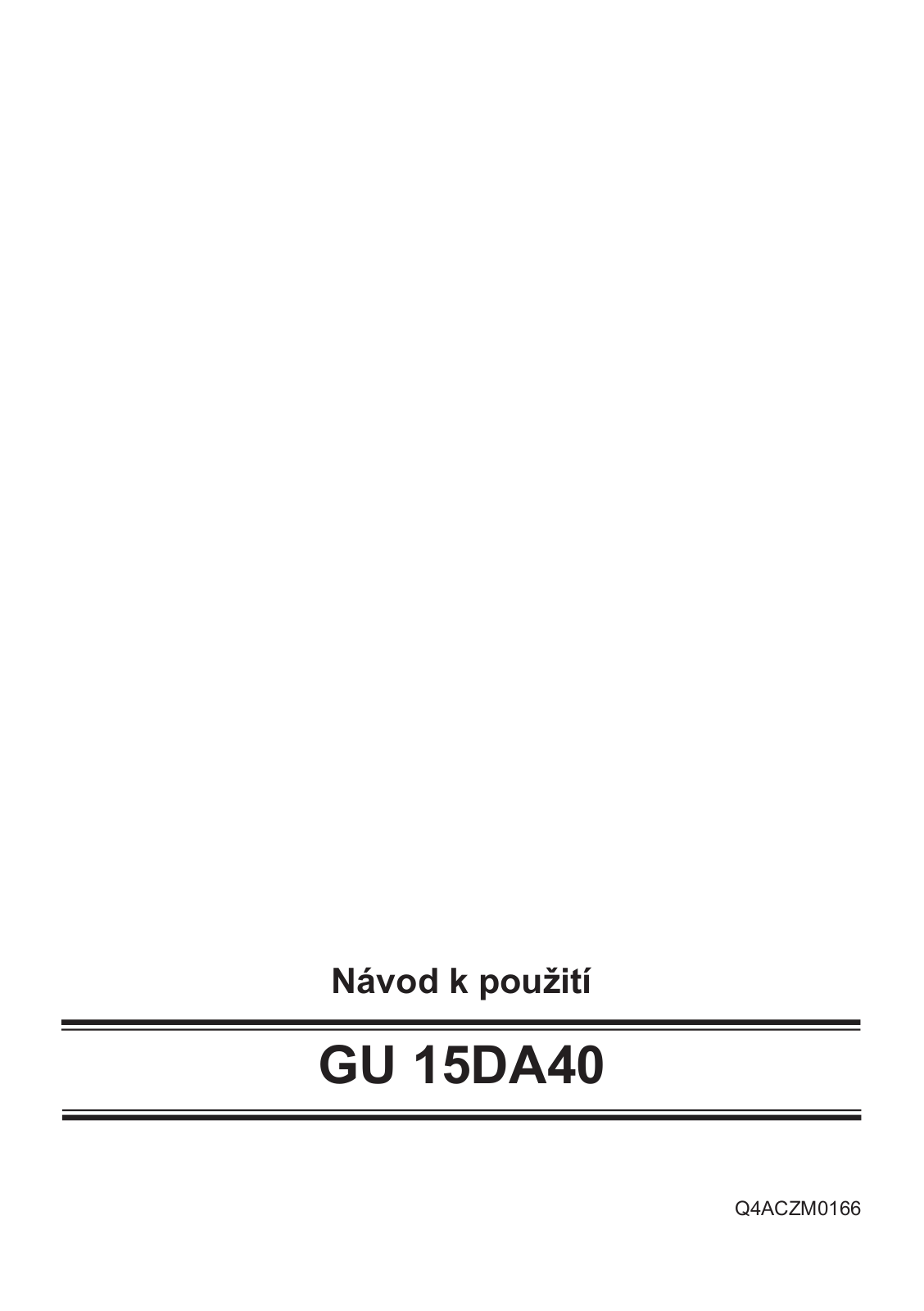 Siemens GU15DA40 User Manual