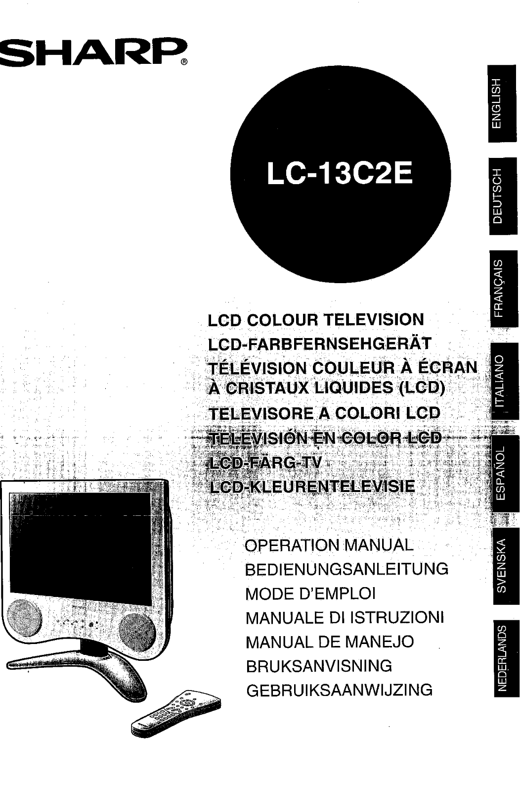 Sharp LC-13C2E User Manual