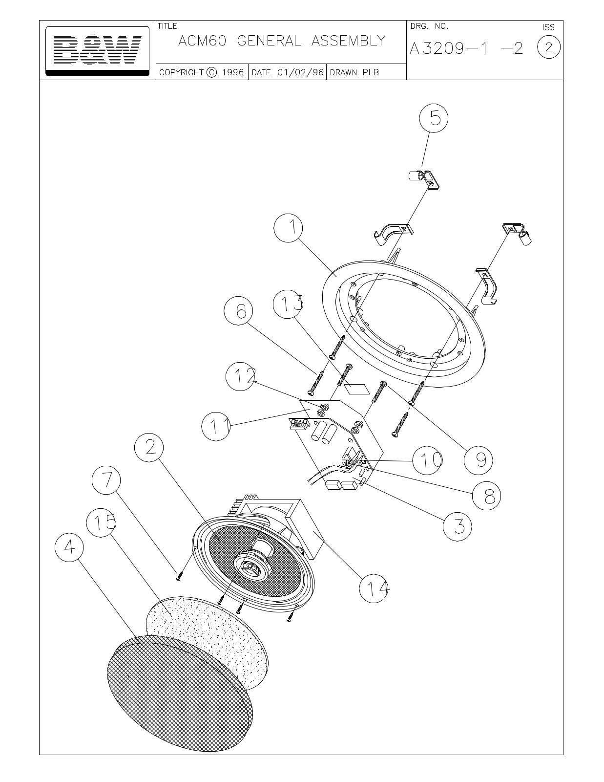 Bowers and Wilkins ACM-60 Service manual