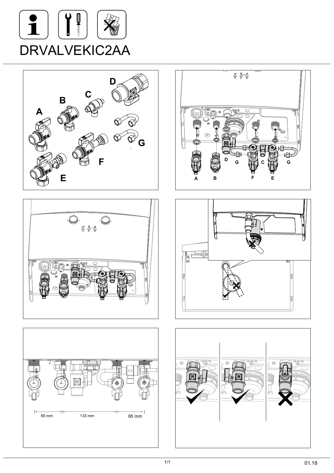 Daikin DRVALVEKIC2AA Installation manuals