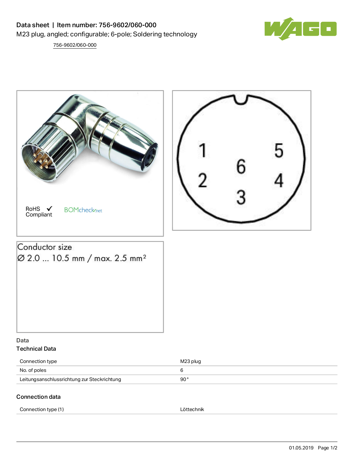 Wago 756-9602/060-000 Data Sheet