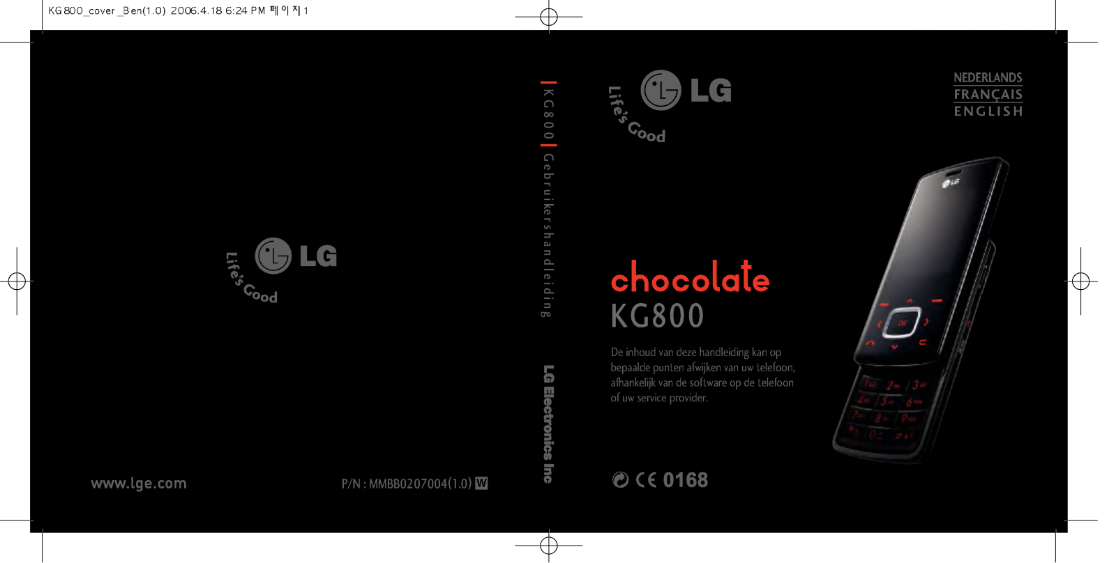 Lg KG800 User Manual