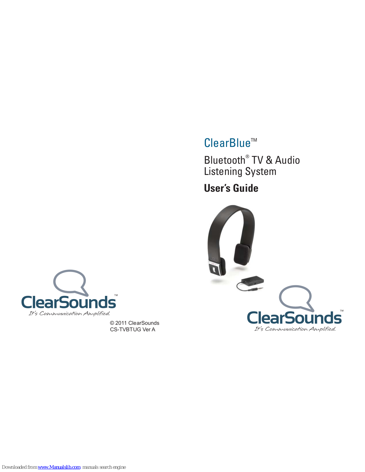 ClearSounds ClearBlue CLTVBT User Manual