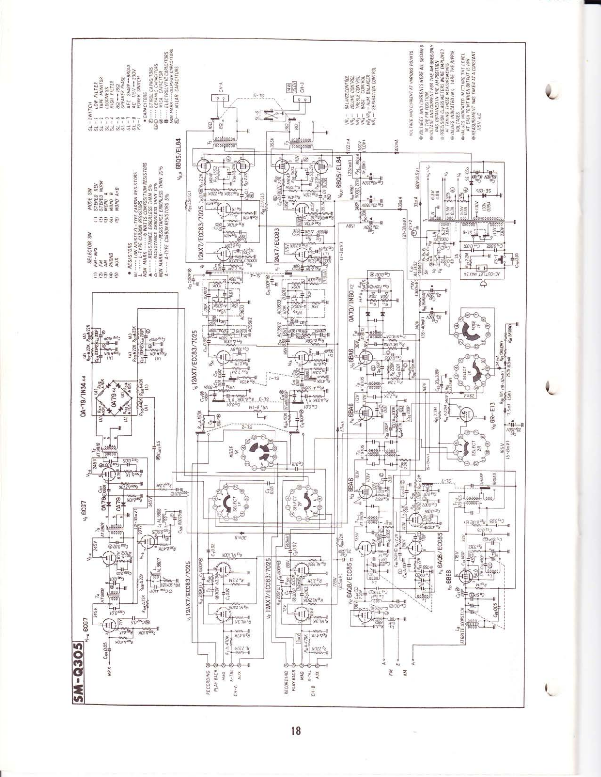 Pioneer SM-Q305 Schematic