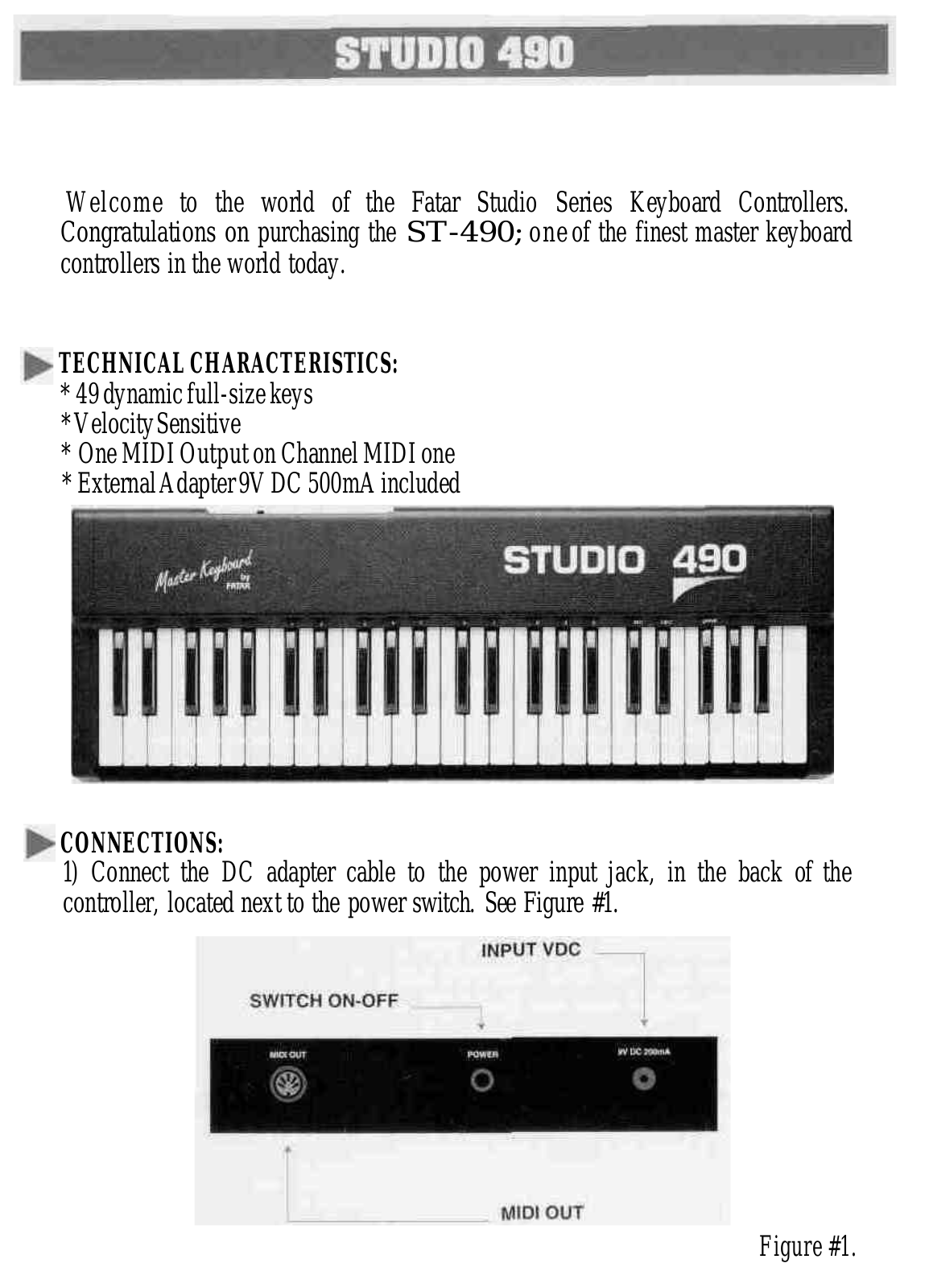 Fatar Studio 490 User Guide