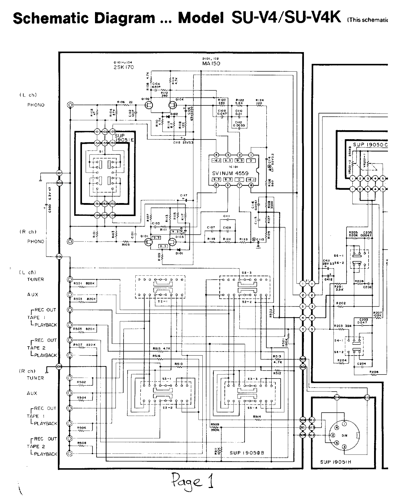 Technics SUV-4-K Schematic