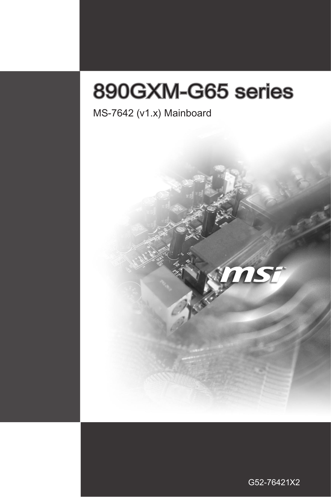 MSI 890GXM-G65 User Manual