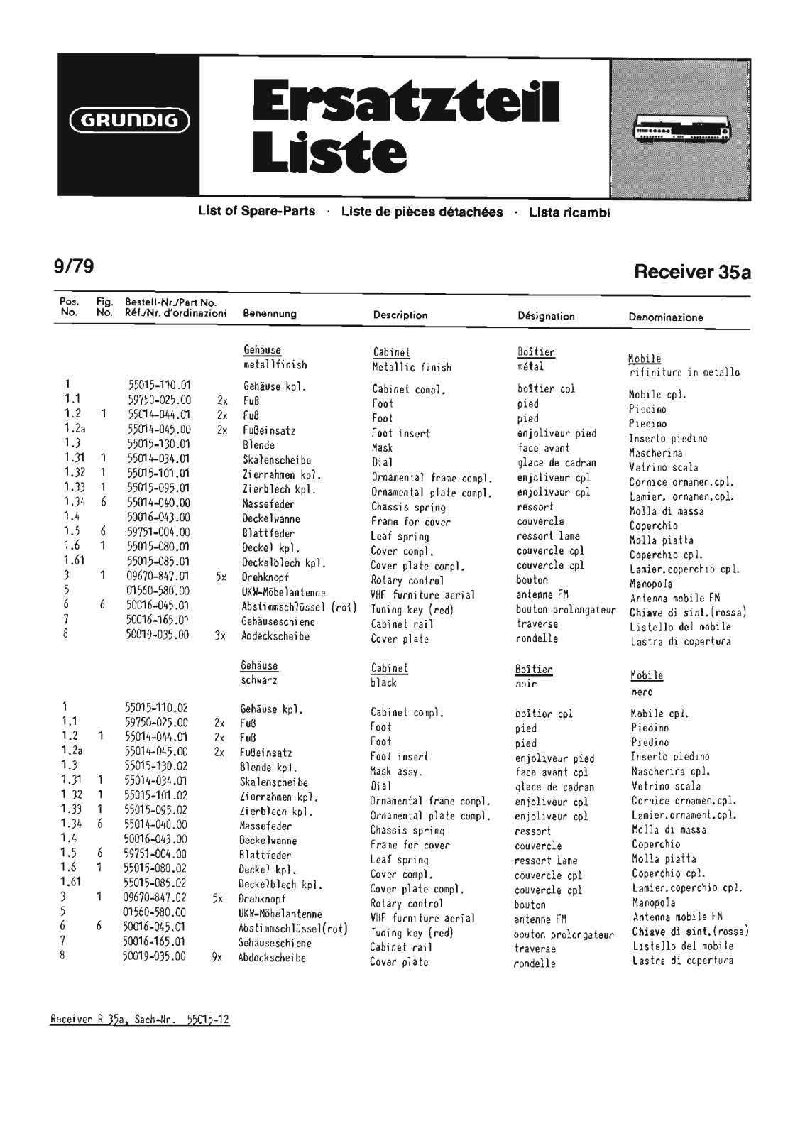 Grundig 35-A Service Manual