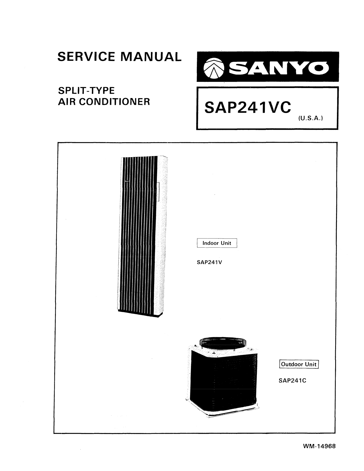 Sanyo SAP241V, SAP241C User Manual