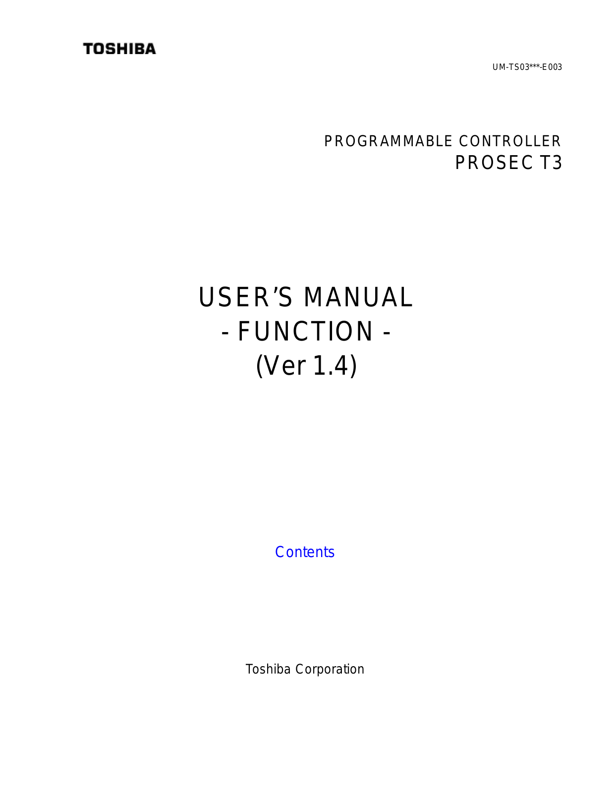 Toshiba TDP T3 User Manual