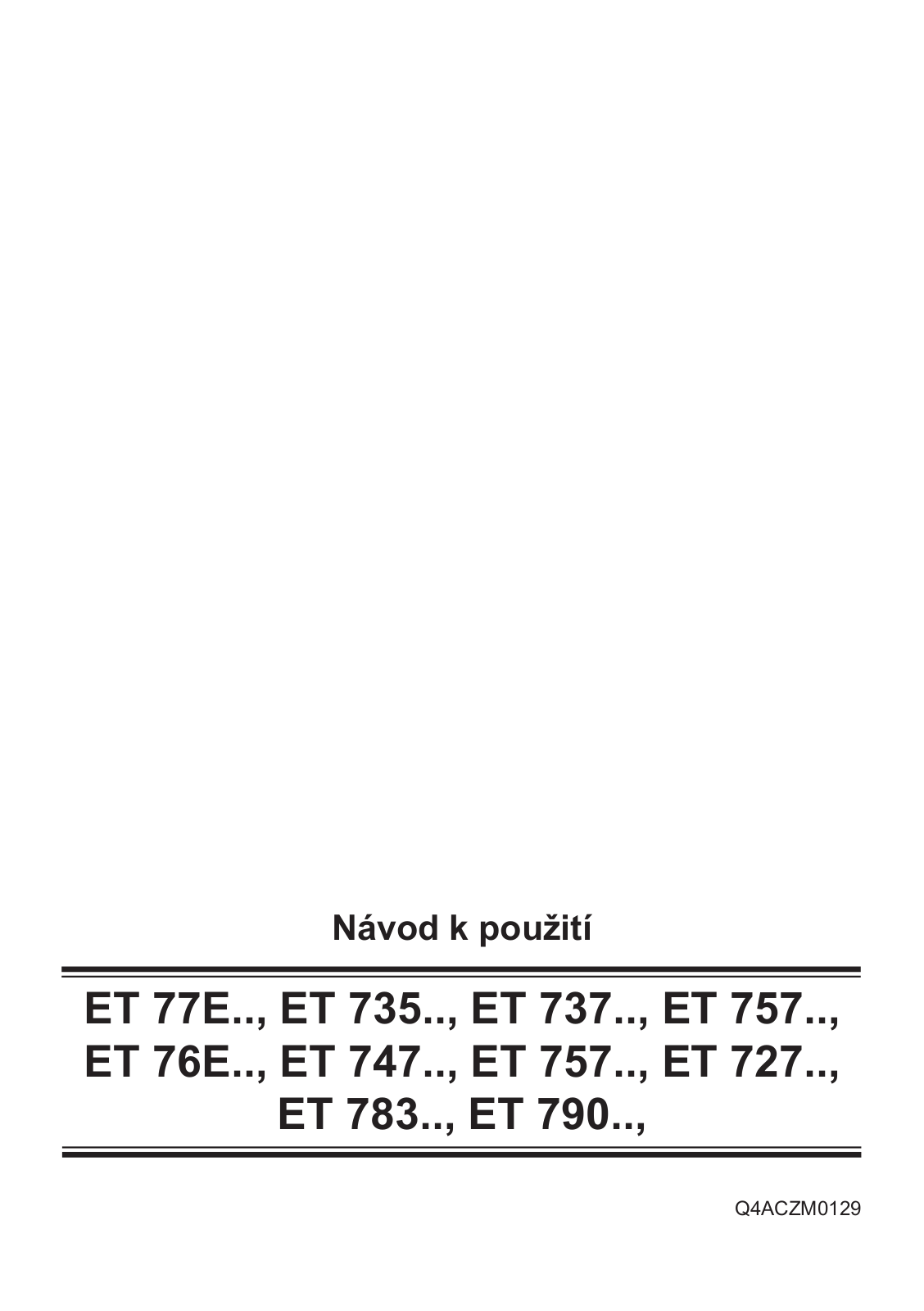 Siemens ET 735001, ET737501, ET735501 User Manual