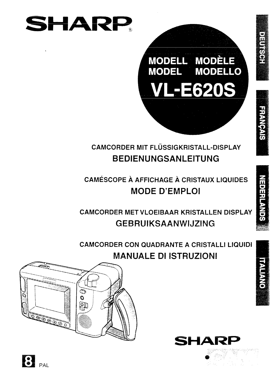 Sharp VL-E620S User Manual