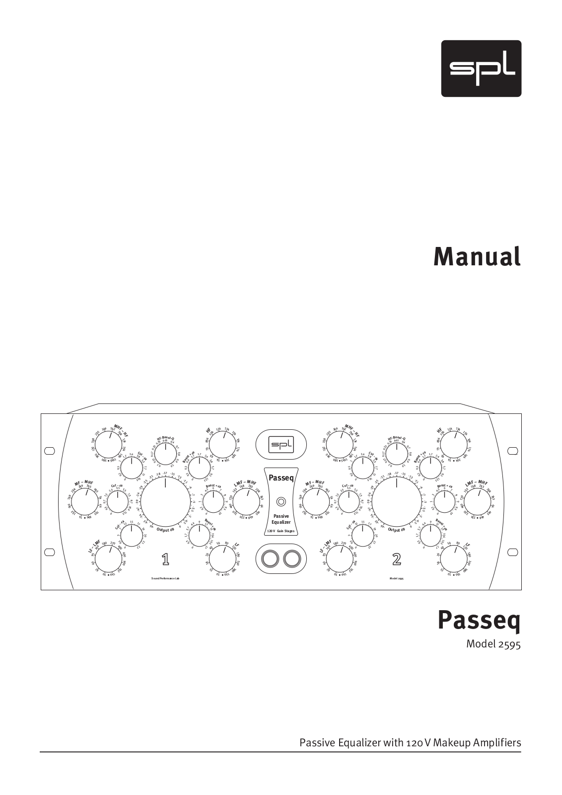 Sound Performance Lab 2595 User Manual