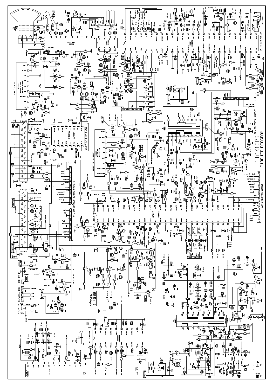 Vestel 11AK19P4, 11AK19P3 Schematic