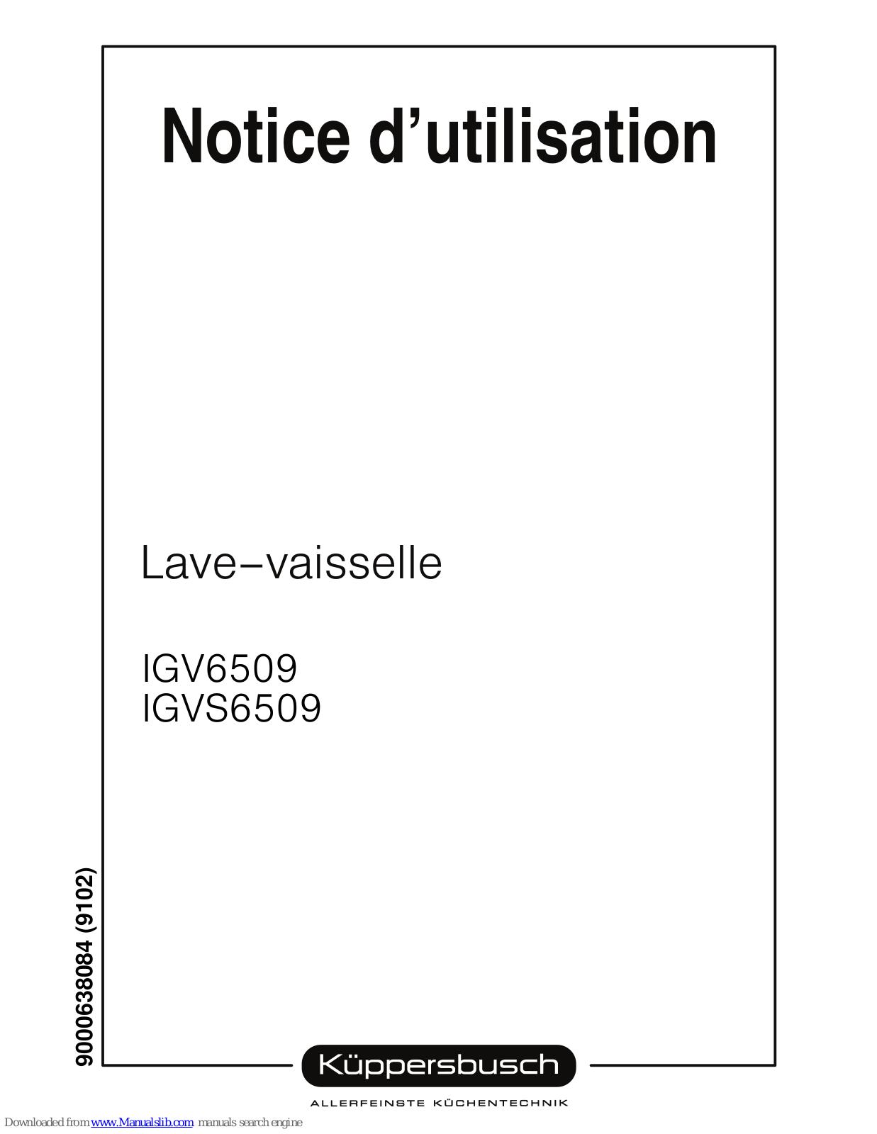 Küppersbusch IGV6509, IGVS6509 Instruction Book