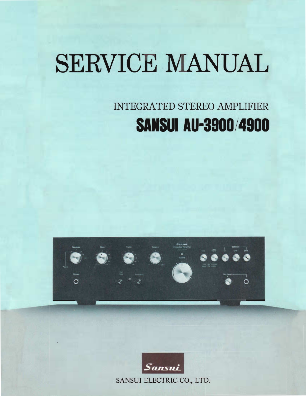 Sansui AU-3900 Service Manual