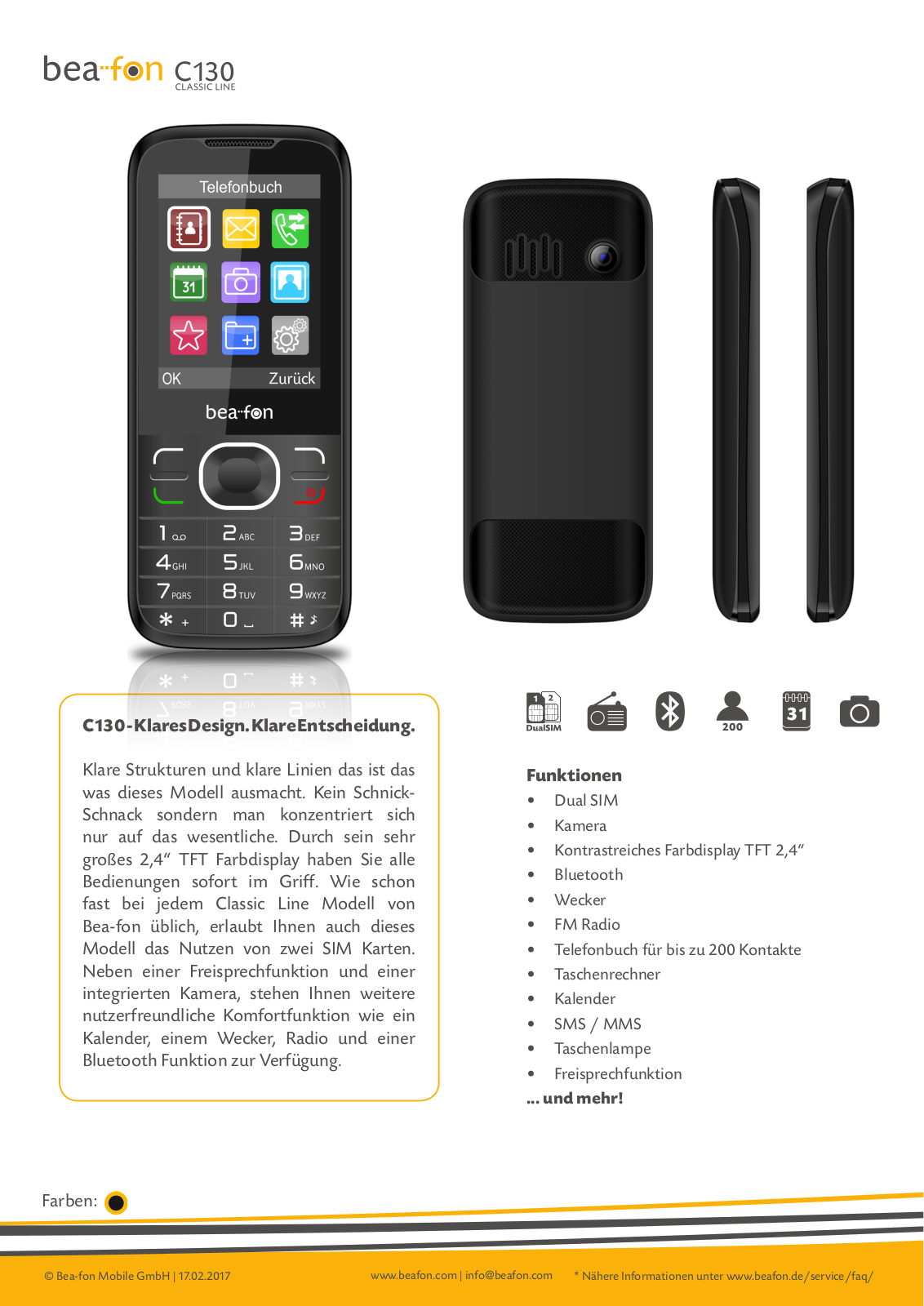 Bea-fon C130 User Manual