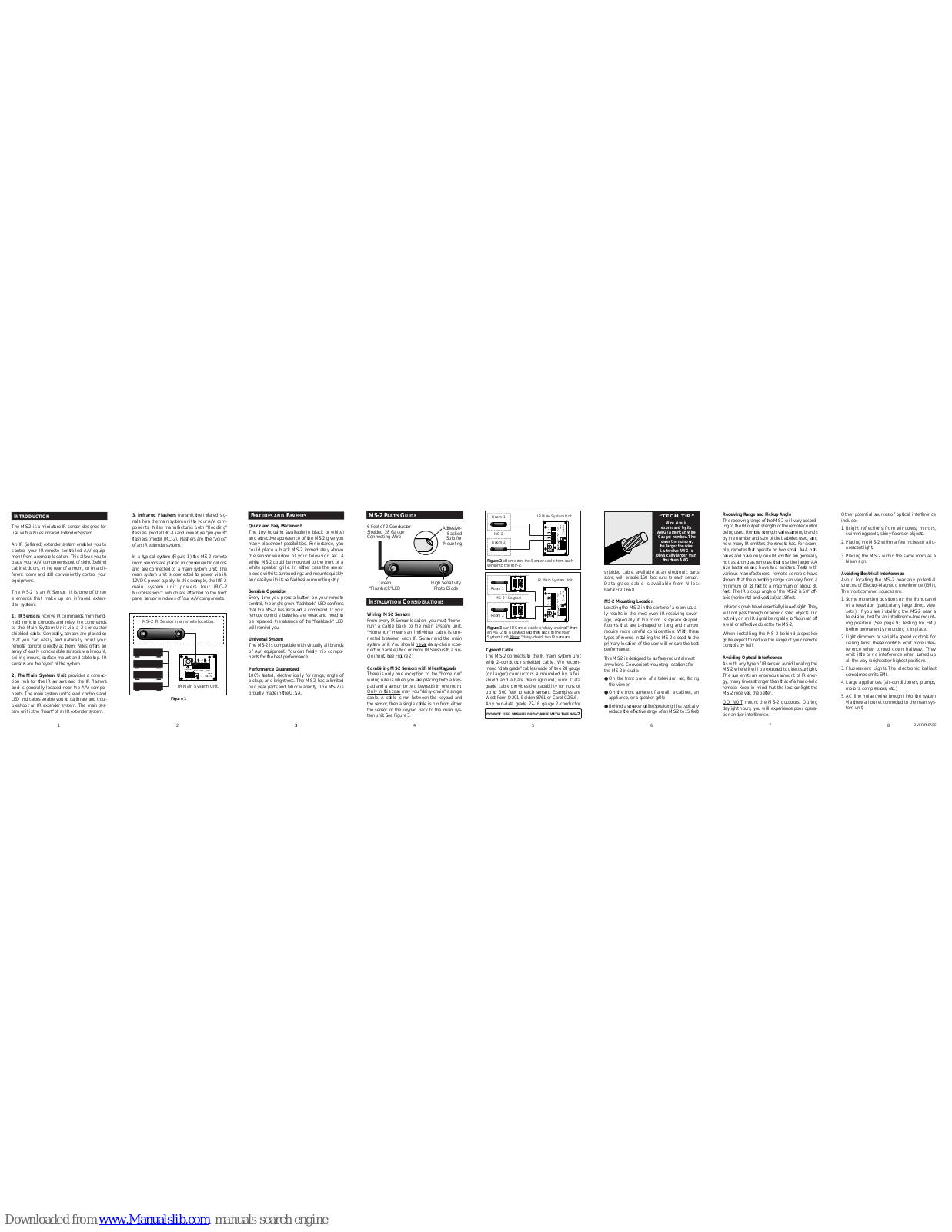 Niles MS-2 Installation & Operating Manual