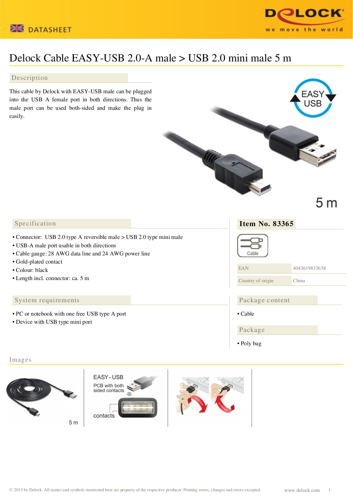 DeLOCK 83365 User Manual - ManualMachine.com