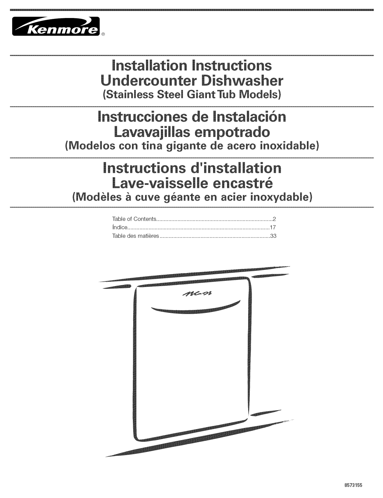 Kenmore Elite 66513869K600, 66513869K601, 66513864K601, 66513864K600, 66513863K601 Installation Guide - ManualMachine.com