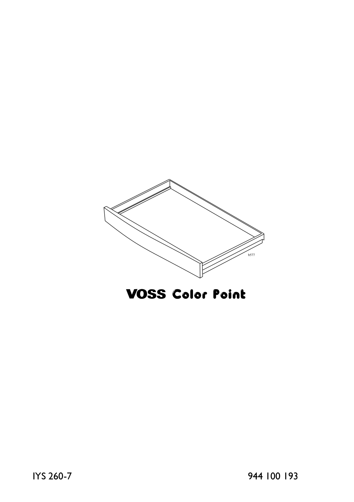 Voss IYS 260-7 User Manual