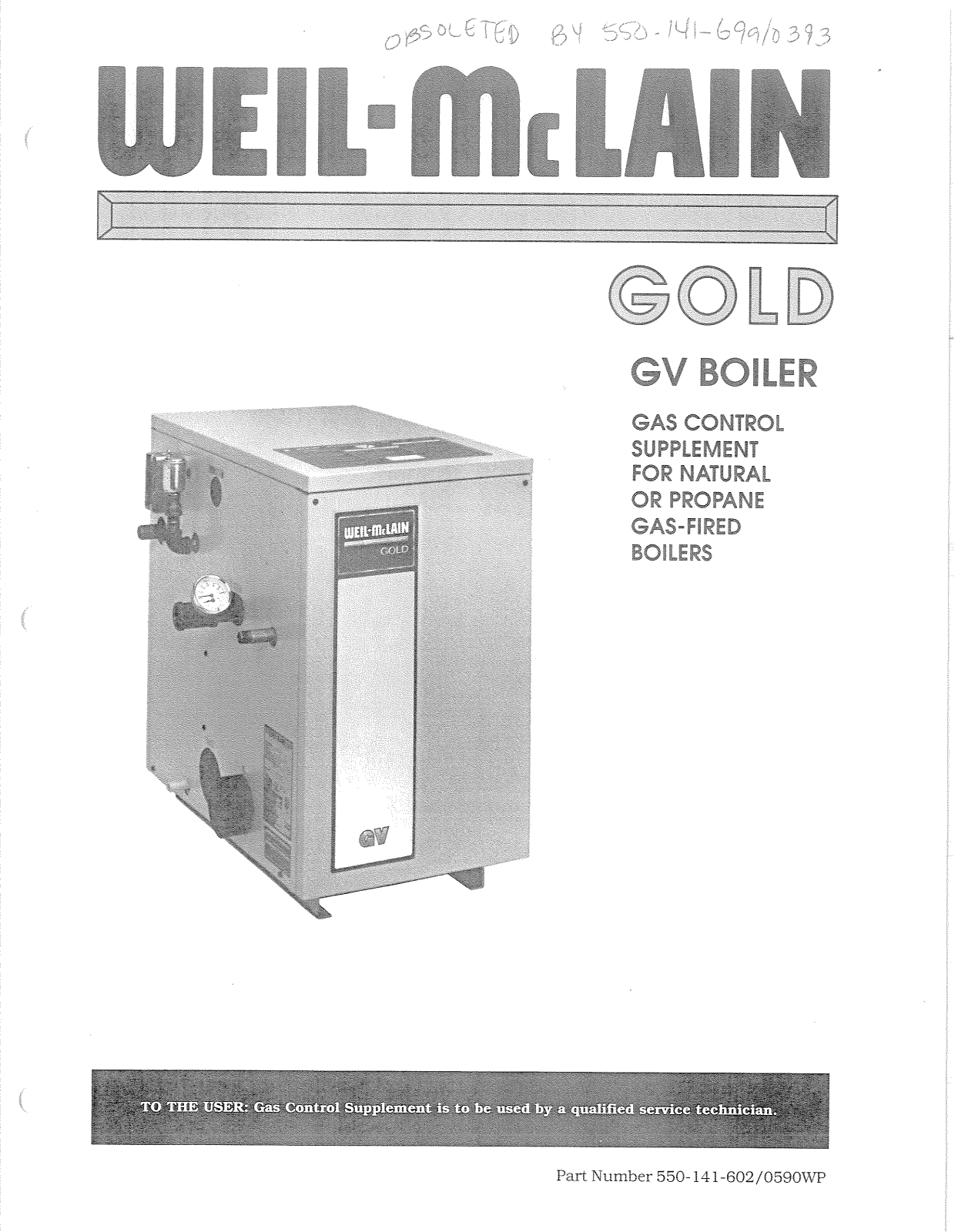 Weil-McLain GV Boiler User Manual