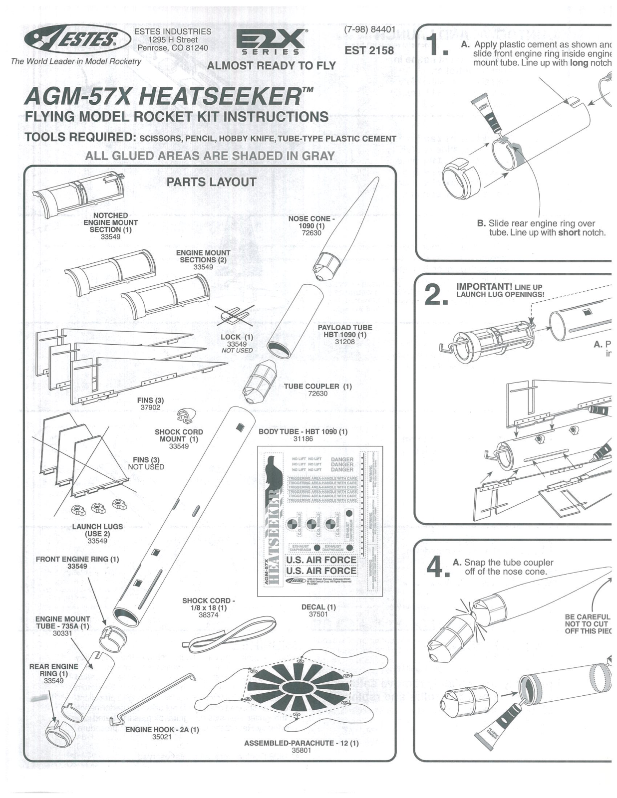 ESTES Heatseeker User Manual