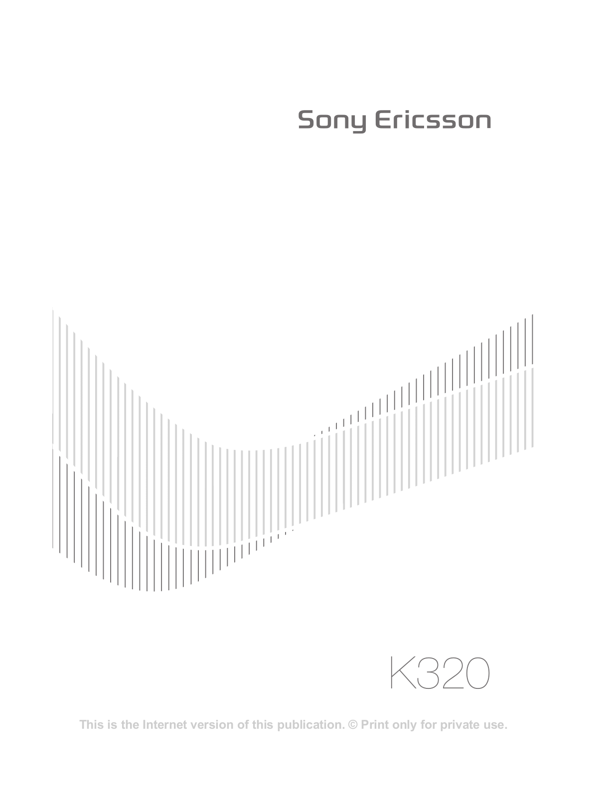 Sony ericsson K320I User Manual