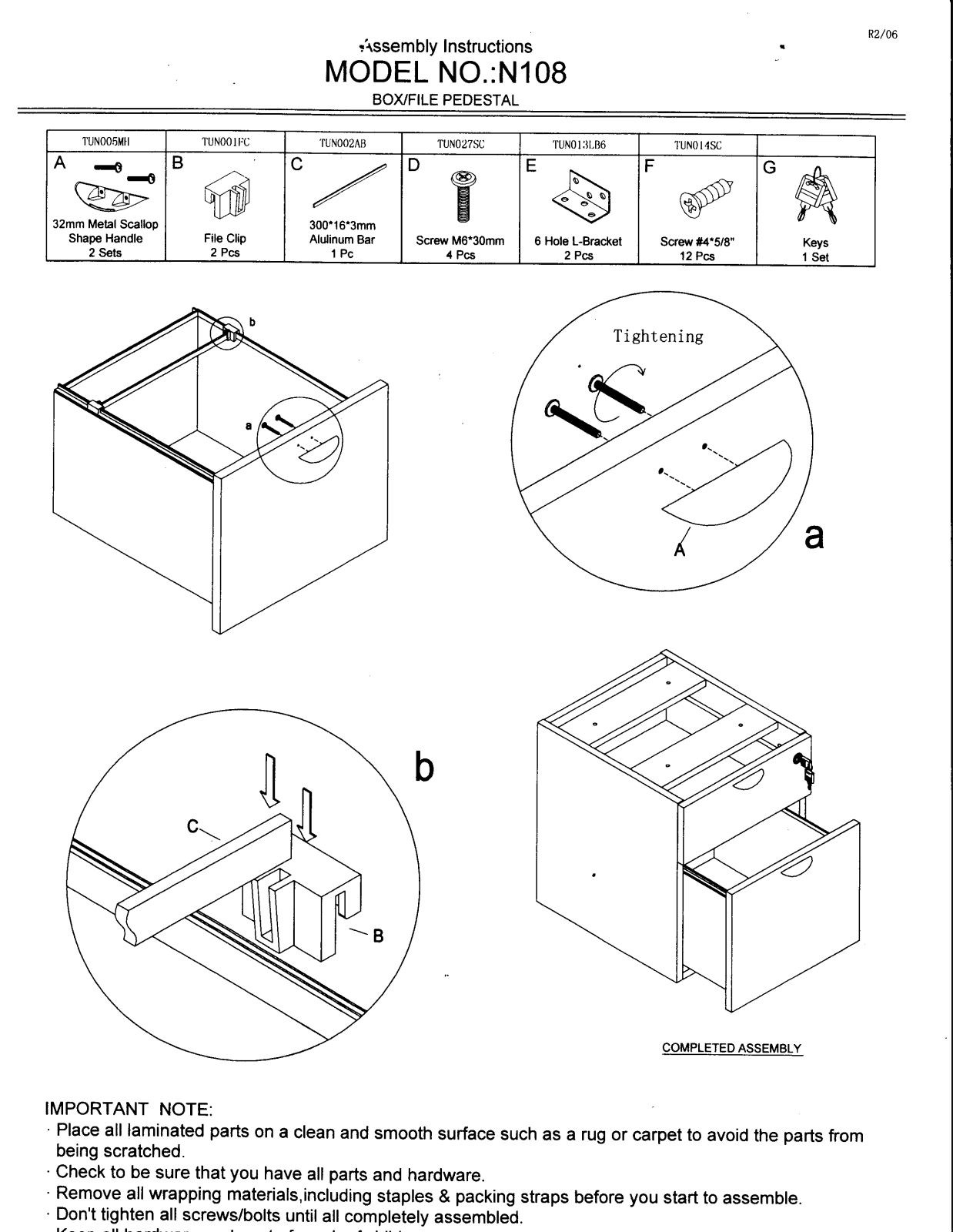 Boss N108C Assembly Guide