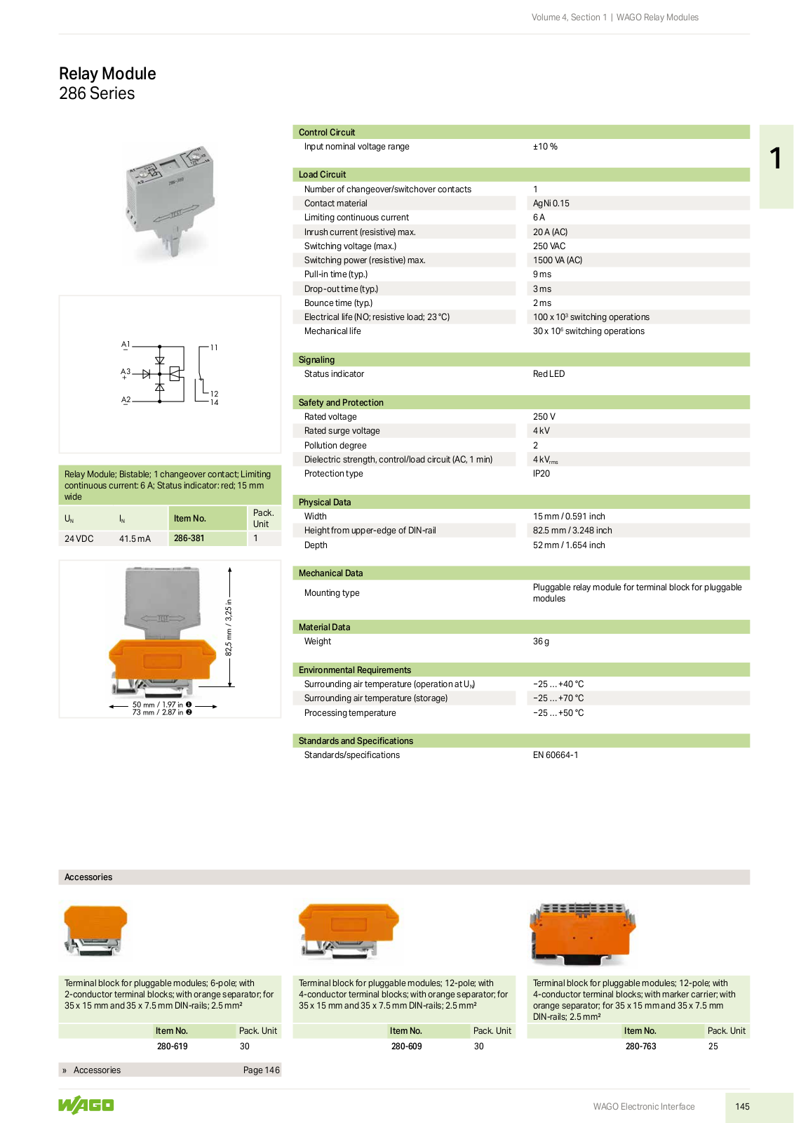 Wago 286 Series Catalog Page