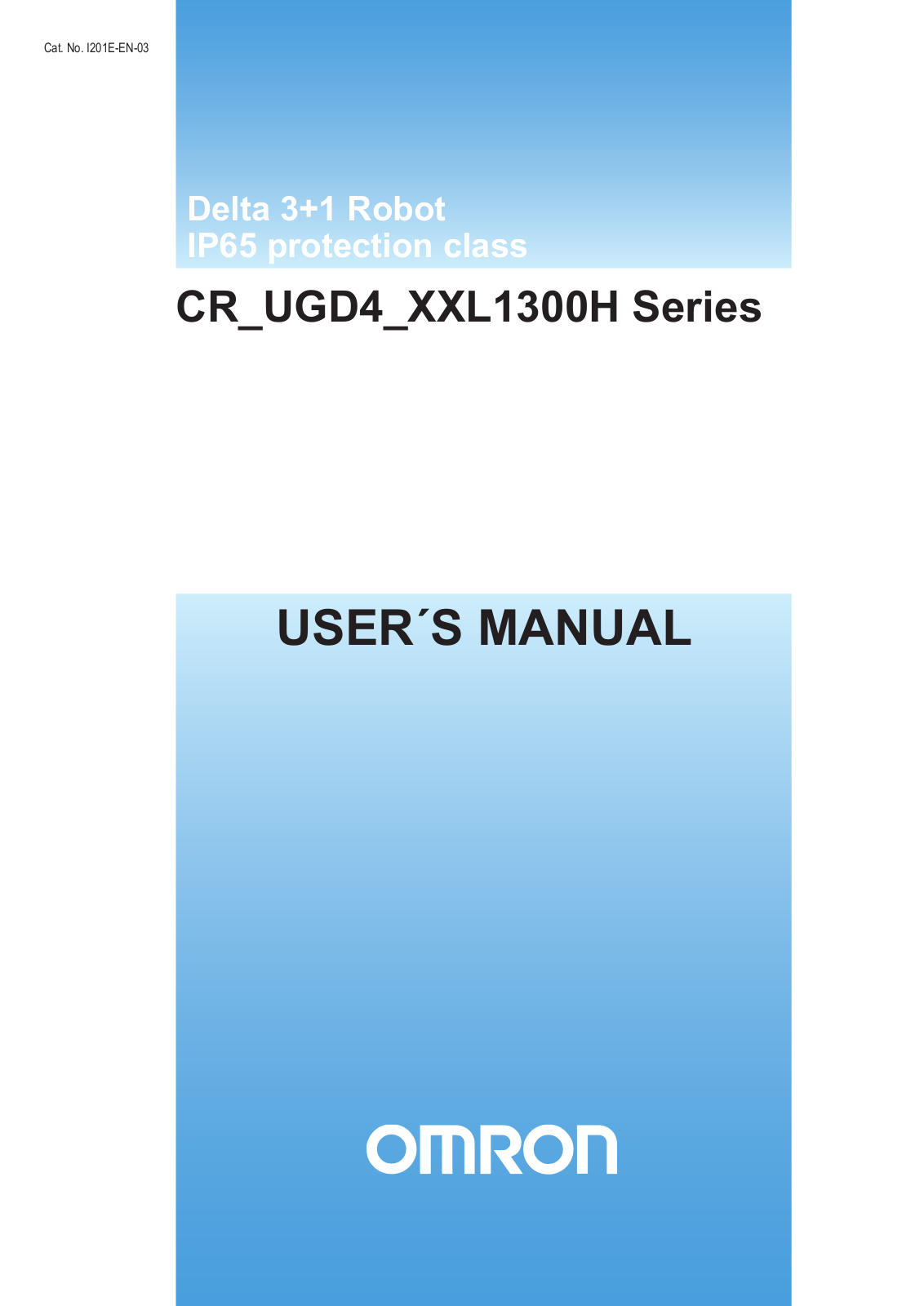 Omron CR-UGD4-XXL1300H User Manual