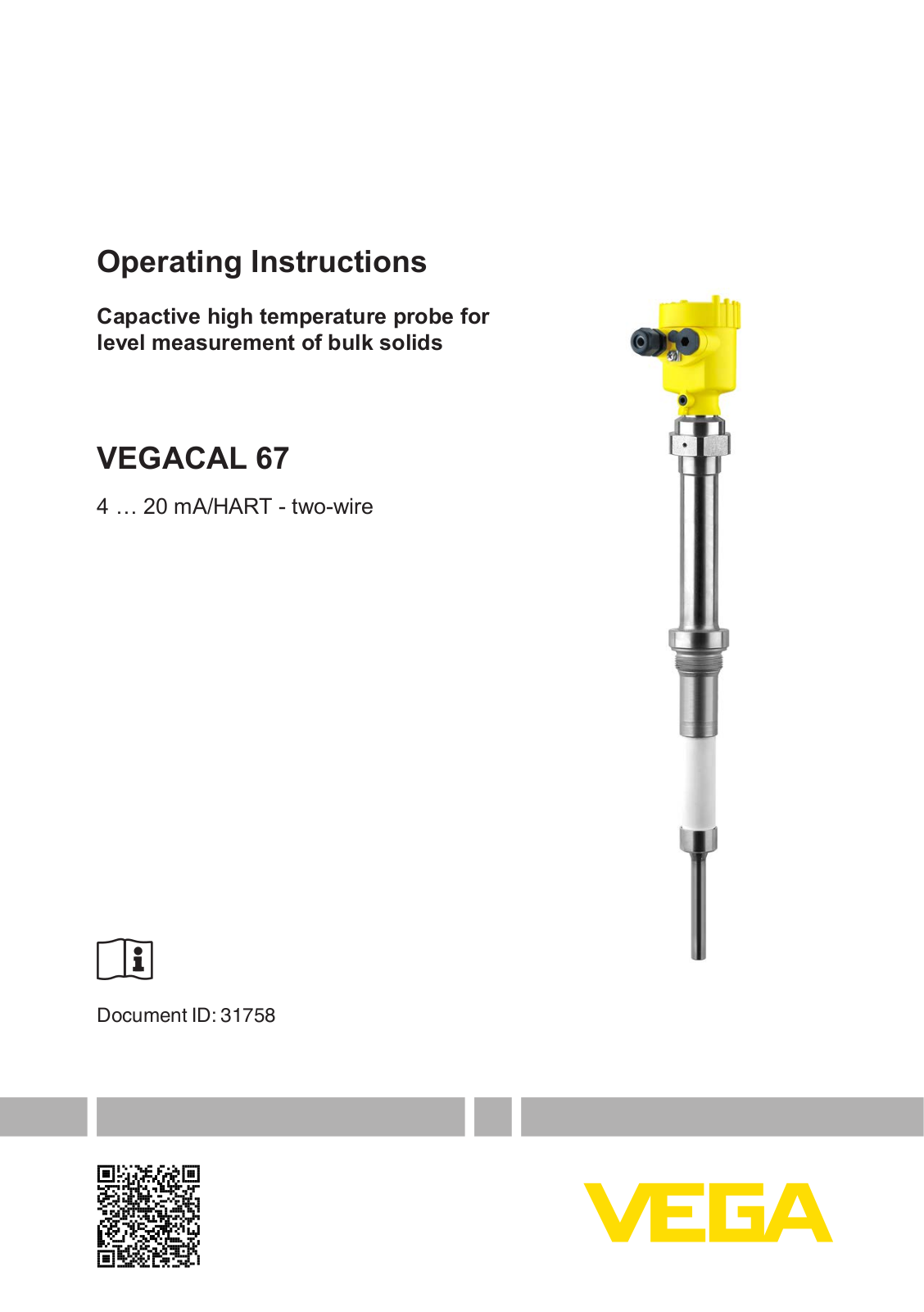 VEGA CAL67 User Manual